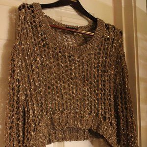 Cropped Loose Knit Shrug